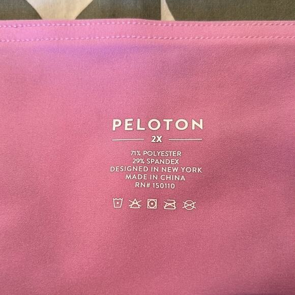 Peloton Cadent Trailblazer Hi- Rise Pink 7/8 Leggings Size 2X - Picture 7 of 7